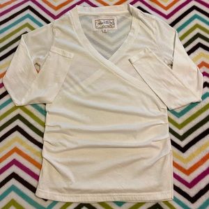 Aventura Cream Wrap-Style Women's Top